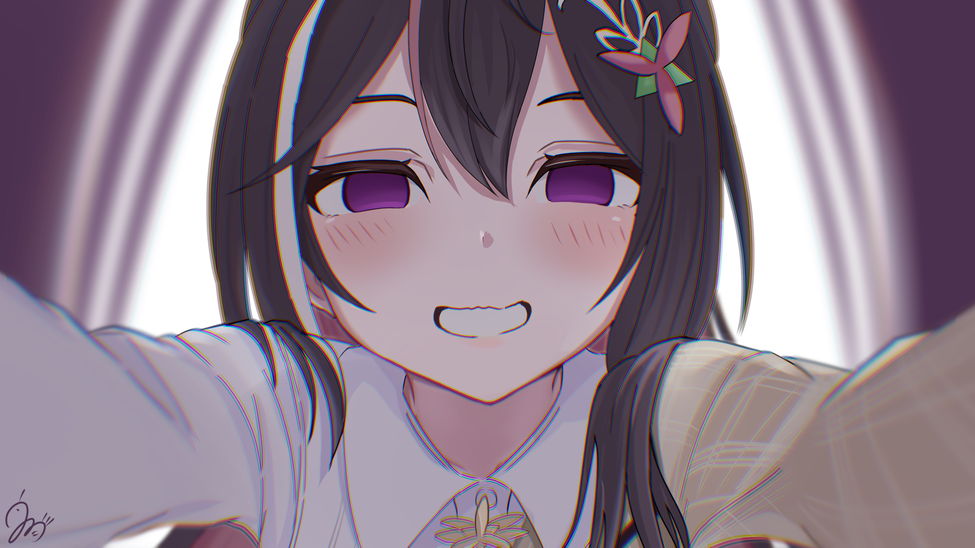 うわ、みっともない顔してる♡